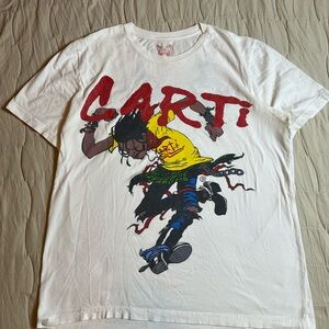 Rare Playboi Carti Circle Jerk Tour T-shirt Size XL Vintage White Punk Sid Y2K